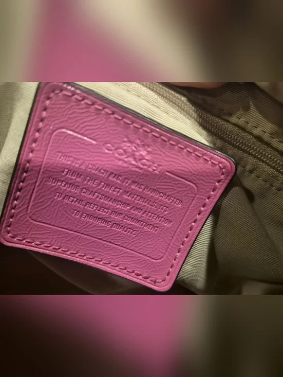 Coach Vintage Signature Stripe Nancy Satchel - Picture 9 of 12